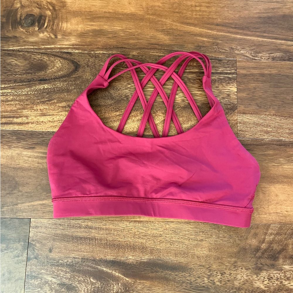 lululemon athletica Pink Strappy Sports Bra